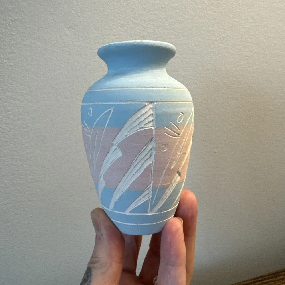 VTG Etched Navajo Pottery Small 4